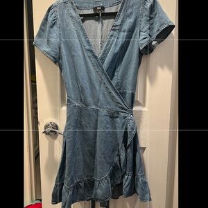 Paige denim wrap dress